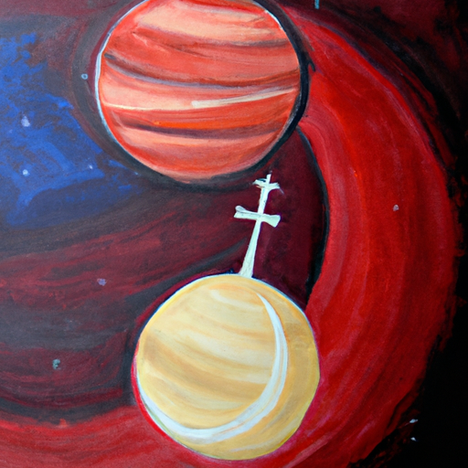 Mars Venus schilderij